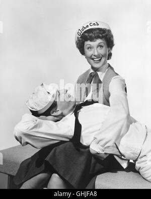 BETTY GARRETT (Brunhilde), FRANK SINATRA (Chip) Regie: Stanley Donen, Gene Kelly aka. On the Town Stock Photo