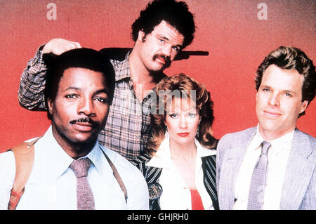 Harry Braker und sein junger Partner Eddie sollen den Mordfall in einem Hollywood-Studio aufklären... CARL WEATHERS - Braker ANNE SCHEDEEN - Polly JOSEPH BOTTOMS - Eddie ALEX ROCCO (hinten) Regie: Victor Lobl aka. Braker Stock Photo