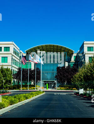 Headquarters of Apple Computer in Cupertino California Stock Photo