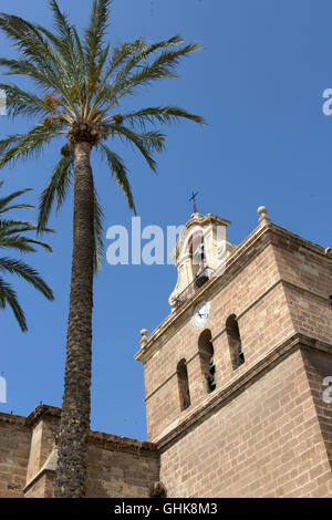 Bell tower of the Cathedral of Almeria, Andalusia, Spain Stock Photo