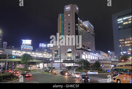 Kobe Sannomiya city centre night in Kobe Japan. Stock Photo