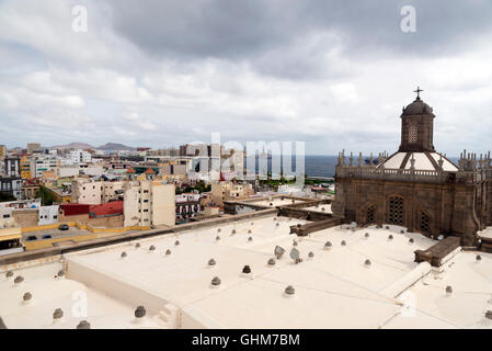 Dome of Santa Ana Cathedral in Las Palmas de Gran Canaria, Spain Stock Photo