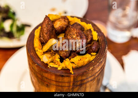 Mofongo Puertorriqueno Relleno Stock Photo