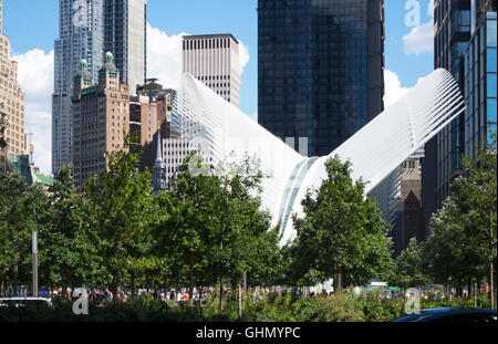 Oculus of the World Trade Center Transportation Hub in New York City Stock Photo