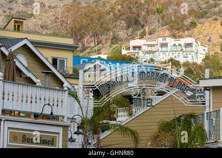 Metropole Market Place & Hotel In Avalon, Catalina Island, California. Stock Photo