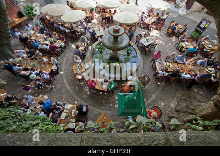 Outdoors restaurant, La Gloire de mon Pere Seillans, France Stock Photo