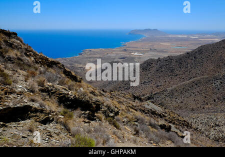 looking towards calabardina, province of murcia, costa calida, spain Stock Photo