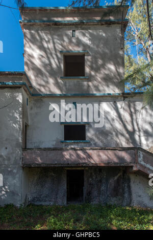 Ruins of The Hotel Santa Carolina in the Bazaruto Archipelago Mozambique Stock Photo