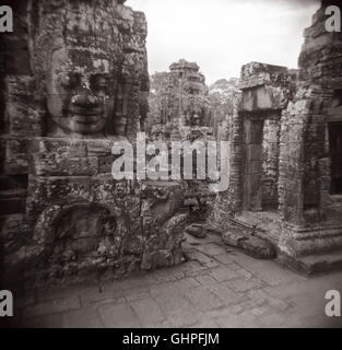 Jayavarman VII s face Bayon temple Angkor Wat Cambodia Stock Photo - Alamy