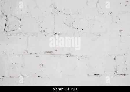 Concrete wall with whitewash layer Stock Photo