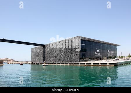 The Museum of European and Mediterranean Civilisations called Mucem is a national museum located in Marseille, France. It was in Stock Photo