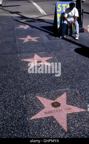 Man selling maps to Movie Stars Homes on Hollywood Boulevard Walk of ...