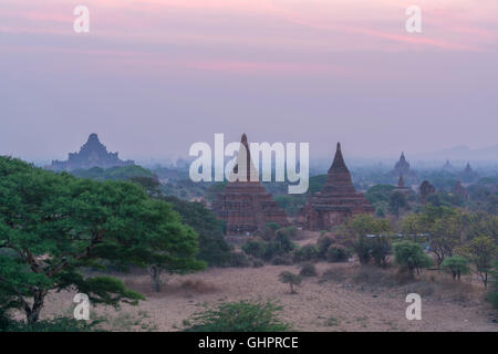 Pagoda of Old Bagan,Myanmar Stock Photo