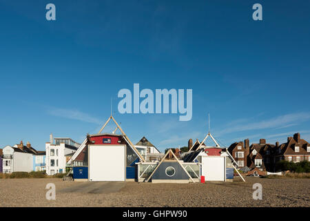 The RNLI Royal National Lifeboat Institution lifeboat hose on the beach at Aldeburgh Suffolk UK Stock Photo