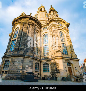 Frauenkirche in the morning, Dresden, Germany Stock Photo