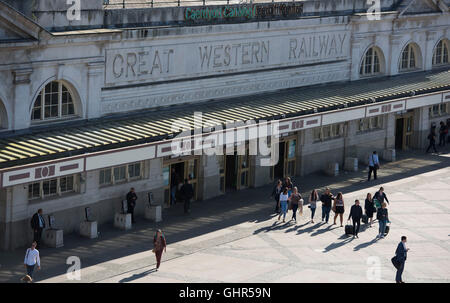 Cardiff Central train station in Cardiff, South Wales. Stock Photo