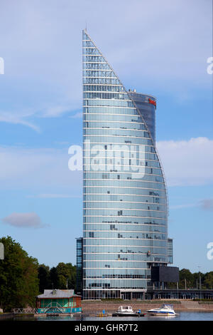 Riga, Latvia - June 30, 2016: Central Building Swedbank In Riga, Latvia. Swedbank Has 9.5 Million Retail Customers And 622,000 C Stock Photo