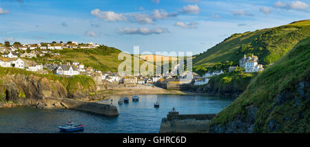 Picturesque harbor town of Port Isaac, Cornwall, England Stock Photo