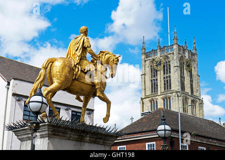 Statue of William of Orange ('King Billy') in Hull, Humberside, East Yorkshire, England UK Stock Photo