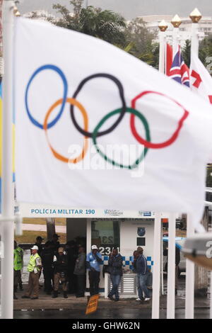 Rio de Janeiro, Brazil. 10th Aug, 2016. Police : Rio 2016 Olympic Games in Rio de Janeiro, Brazil . © Sho Tamura/AFLO SPORT/Alamy Live News Stock Photo