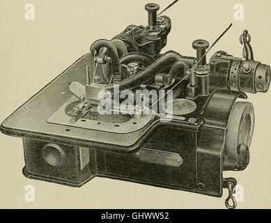 Cyclopedia of textile work - a general reference library on cotton, woolen and worsted yarn manufacture, weaving, designing, chemistry and dyeing, finishing, knitting, and allied subjects (1911) Stock Photo