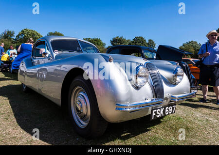 Jaguar XK140 Fixed Head Coupe Stock Photo