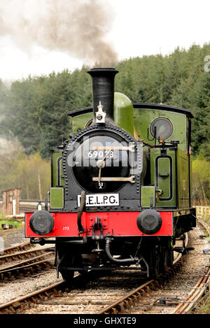 Class J72 0-6-0 tank locomotive No 69023 at Levisham station on the North Yorkshire Moors Railway. Stock Photo