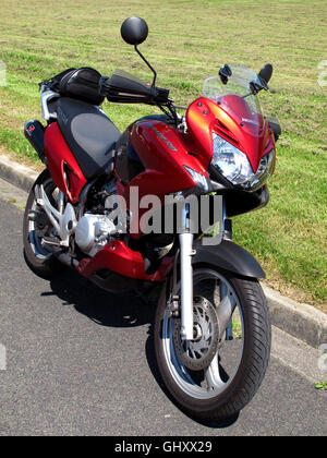 Honda Varadero 125 motorcycle in country, made in Japan Stock Photo
