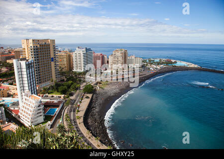 Puerto de la Cruz town, Tenerife island, Canary archipelago, Spain, Europe Stock Photo