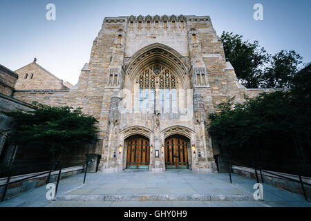 The exterior of the Sterling Memorial Library, at Yale University, in New Haven, Connecticut. Stock Photo