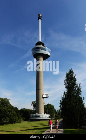 The Euromast observation tower in Rotterdam. Stock Photo