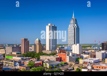 Mobile, Alabama, USA downtown skyline. Stock Photo