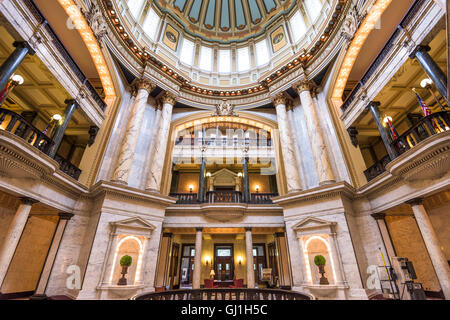 The main hall in the Mississippi State Capitol. Stock Photo