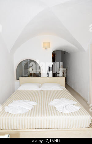 Apartment in the luxury hotel, Santorini island, Greece Stock Photo