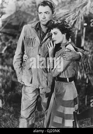 SCHNEE AM KILIMANDSCHARO The snow of Kilimanjaro USA 1952 - Henry King Bild: GREGORY PECK als Harry Street und AVA GARDNER als Cynthia. Regie: Henry King aka. The Snows of Kilimanjaro Stock Photo