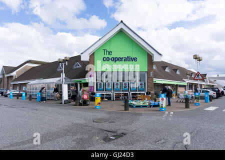 Co-Operative supermarket in Stornoway on the Isle of Lewis, Outer Hebrides. Stock Photo