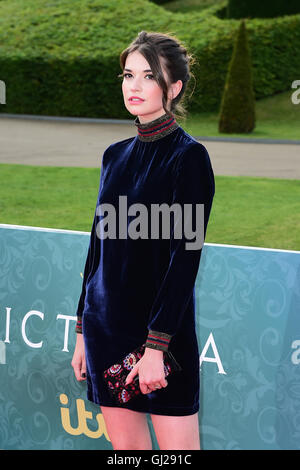 Margaret Clunie attending the world premiere screening of ITV's Victoria at Kensington Palace, London. PRESS ASSOCIATION Photo. Picture date: Thursday 11th August, 2016. Photo credit should read: Ian West/PA Wire. Stock Photo