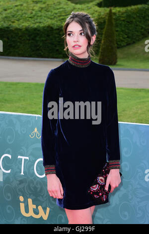 Margaret Clunie attending the world premiere screening of ITV's Victoria at Kensington Palace, London. PRESS ASSOCIATION Photo. Picture date: Thursday 11th August, 2016. Photo credit should read: Ian West/PA Wire. Stock Photo