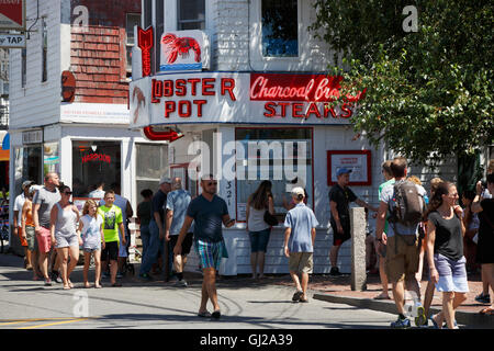 Commercial Street, Provincetown, Massachusetts Stock Photo