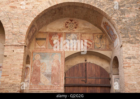 Sacred Art and Civic Museum, Torre Grossa, San Gimignano, Tuscany, Italy Stock Photo