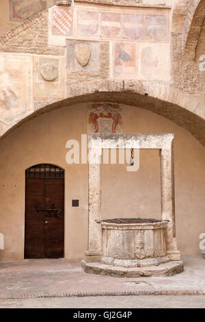 Sacred Art and Civic Museum, Torre Grossa, San Gimignano, Tuscany, Italy Stock Photo