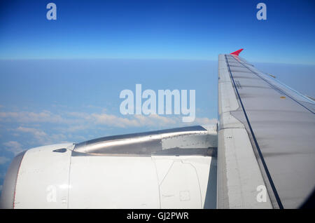 Aerial view from plane go to Hatyai in Songkhla, Thailand Stock Photo