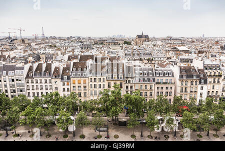 View from Centre Georges Pompidou, Paris, France Stock Photo
