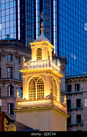 Old state house in Boston, Massachussets, USA Stock Photo