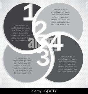 illustration of sequence numbers numeric list of steps vector il Stock ...