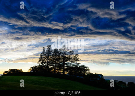 Stormy skies over Kiama, Illawarra Coast, New South Wales, NSW, Australia Stock Photo