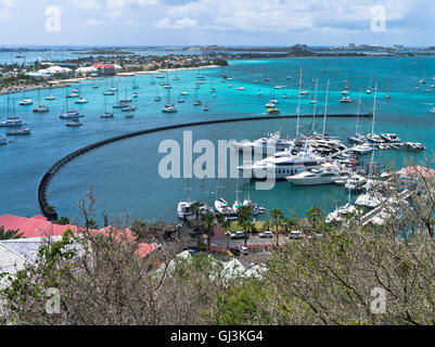 dh Marigot ST MARTIN CARIBBEAN Port yacht marina waterfront french Saint Martins bay west indies sailing Stock Photo