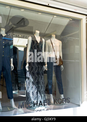 dh Philipsburg ST MAARTEN CARIBBEAN Michael Kors fashion shop window display shops Stock Photo