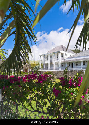 dh Fairview Great House ST KITTS CARIBBEAN Old colonial house gardens museum Nelsons garden Stock Photo