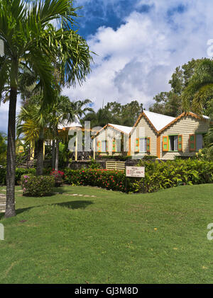 dh Botanical Gardens ST KITTS CARIBBEAN Tropical garden tourist buildings Romney Manor Stock Photo